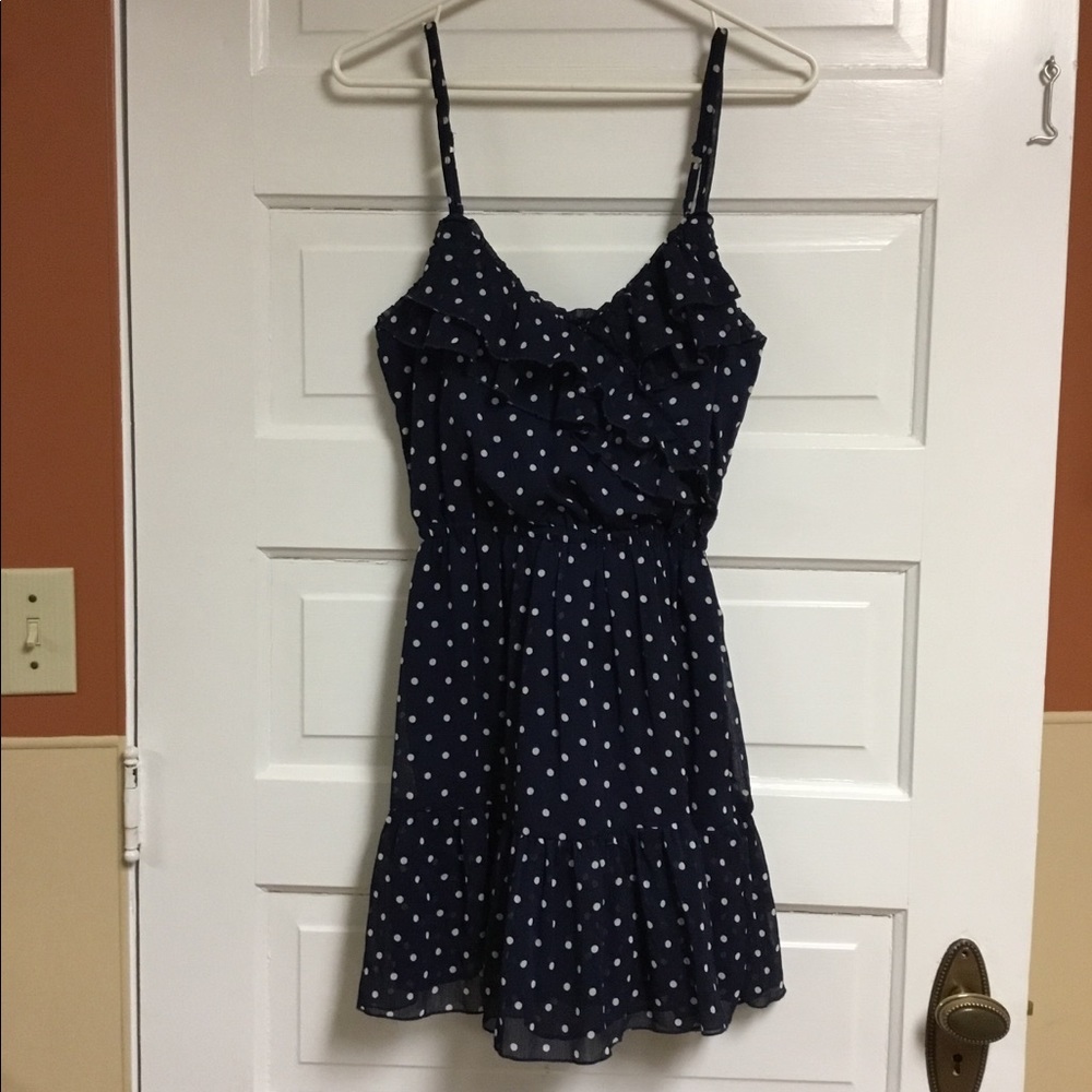 Hollister Navy polka dot Dress Size Small